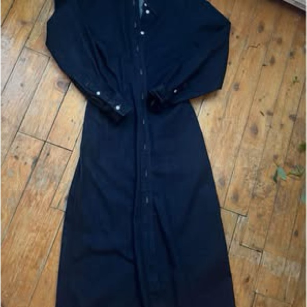 Uniqlo x Lemaire Women's Denim Long Sleeve Dress - Picture 2 of 10